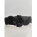 Дизайнерска диадема за коса с кристали в черно модел Black Rose Queen